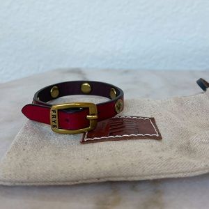 Frye deep red bracelet